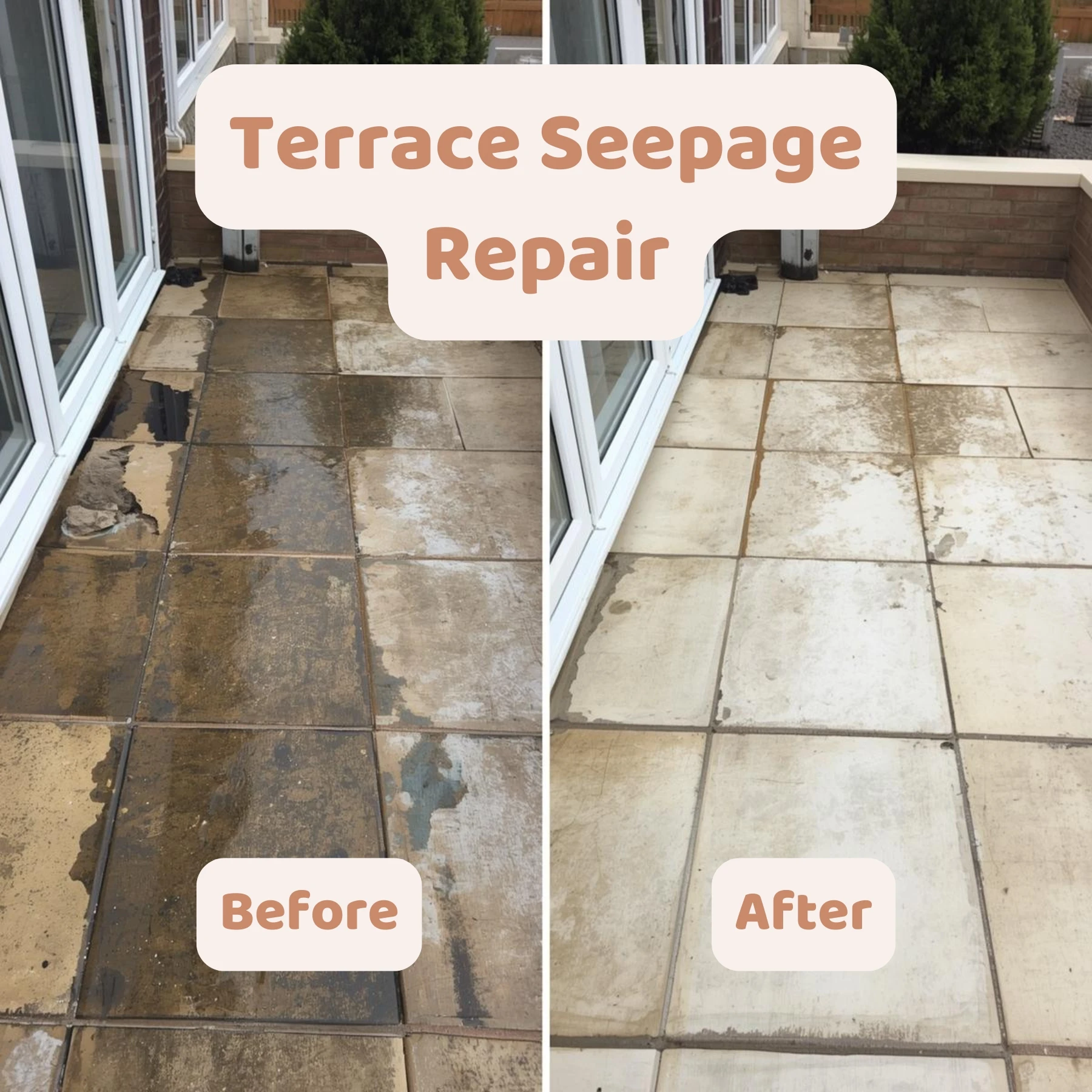 Terrace Seepage Repair